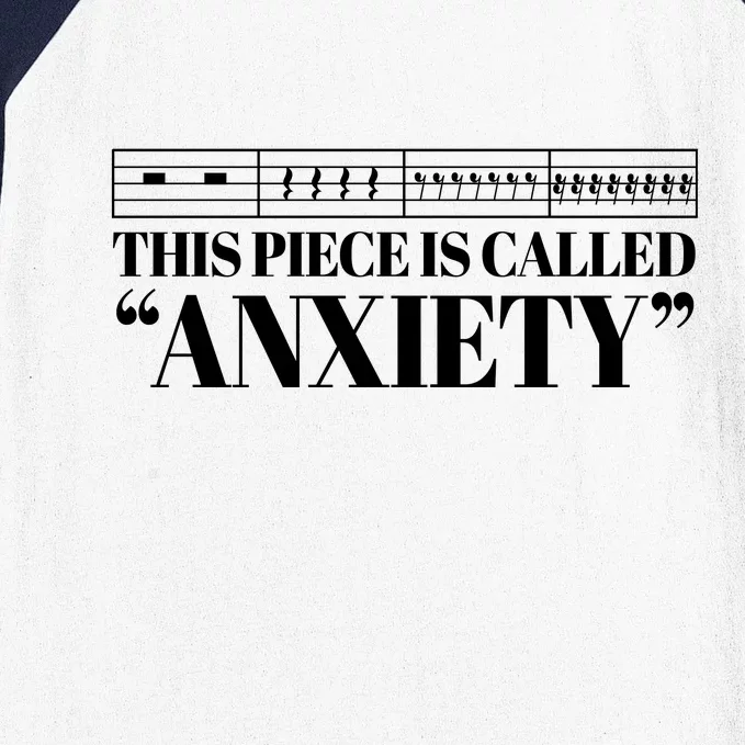 This Piece Is Called Anxiety Funny Baseball Sleeve Shirt