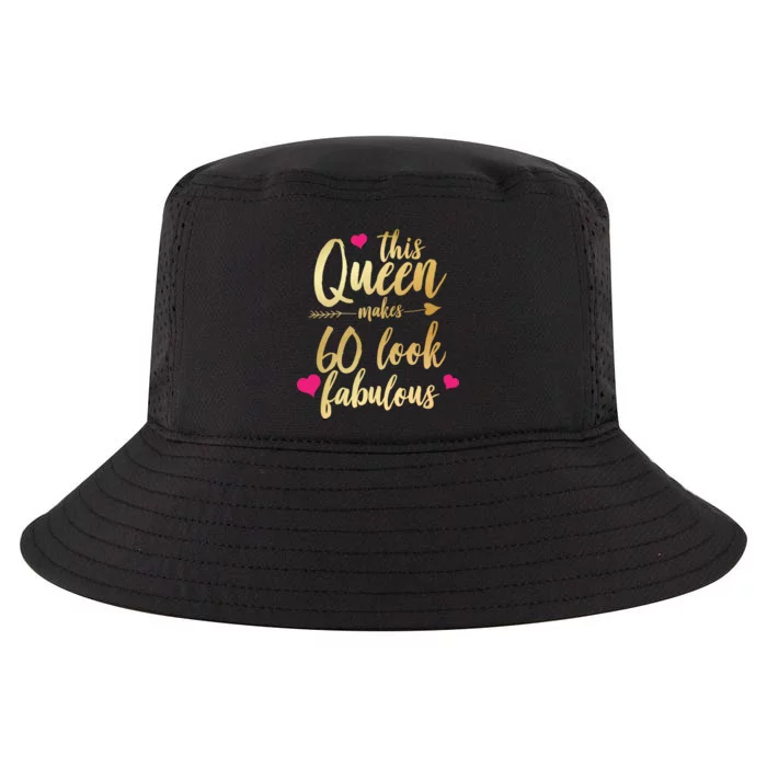 This Queen Makes 60 Look Fabulous Cool Comfort Performance Bucket Hat