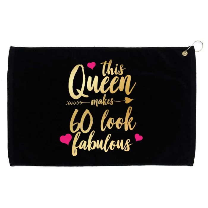 This Queen Makes 60 Look Fabulous Grommeted Golf Towel