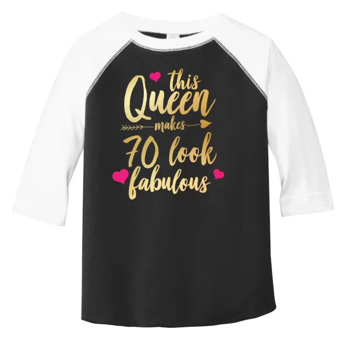 This Queen Makes 70 Look Fabulous Toddler Fine Jersey T-Shirt