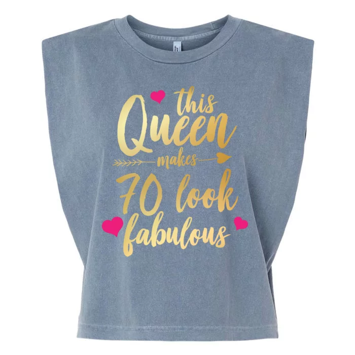 This Queen Makes 70 Look Fabulous Garment-Dyed Women's Muscle Tee