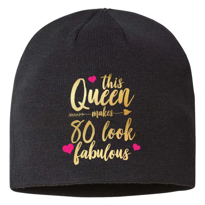 This Queen Makes 80 Look Fabulous 8 1/2in Sustainable Knit Beanie