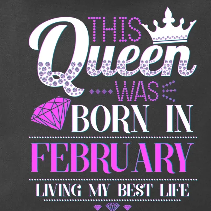 This Queen Was Born In February Living My Best Life Zip Tote Bag