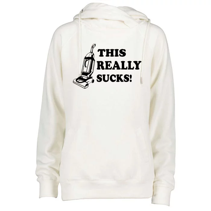 This Really Sucks Womens Funnel Neck Pullover Hood