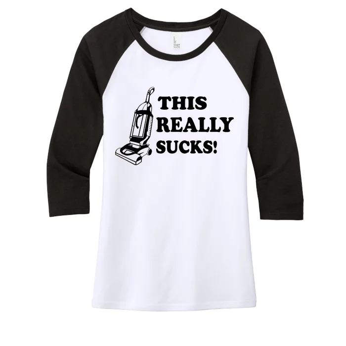 This Really Sucks Women's Tri-Blend 3/4-Sleeve Raglan Shirt