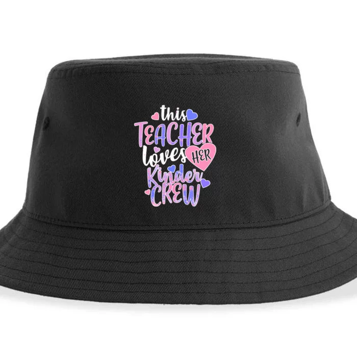 This Teacher Loves Her Kinder Crew Sustainable Bucket Hat