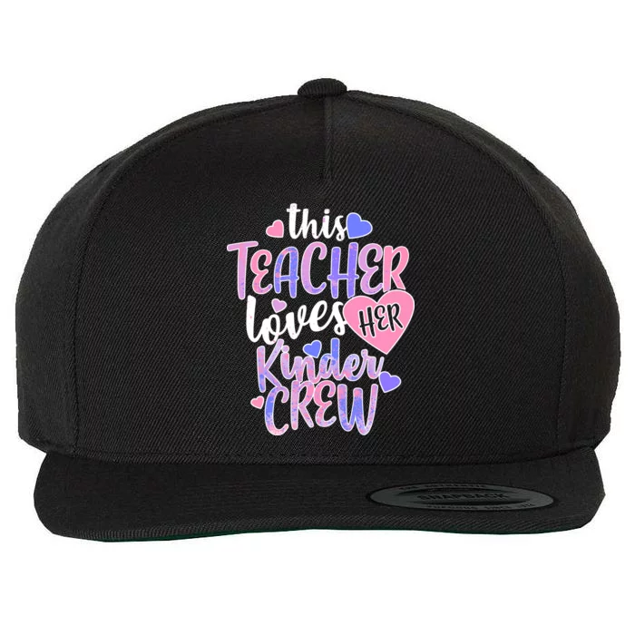 This Teacher Loves Her Kinder Crew Wool Snapback Cap