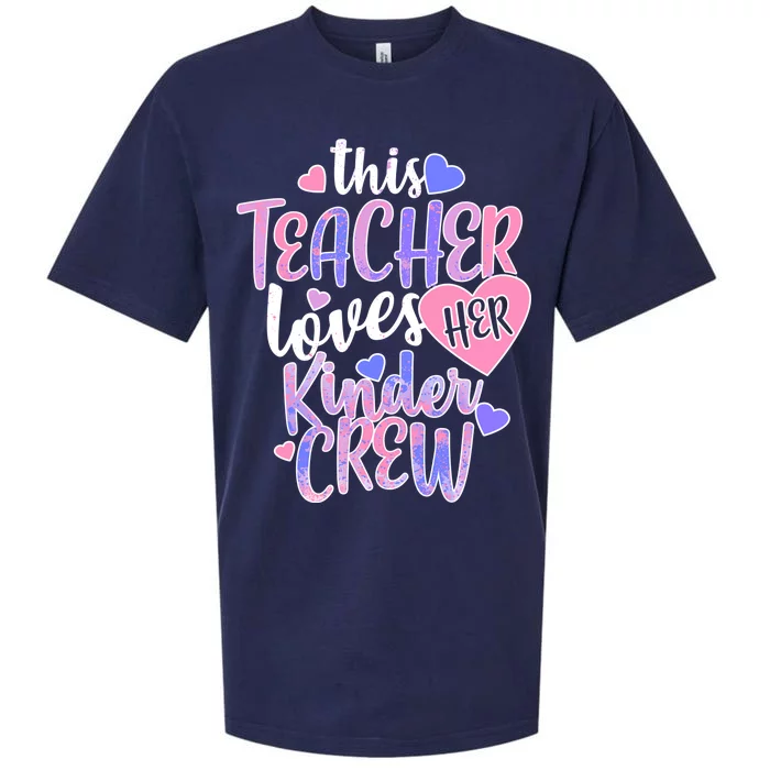 This Teacher Loves Her Kinder Crew Sueded Cloud Jersey T-Shirt