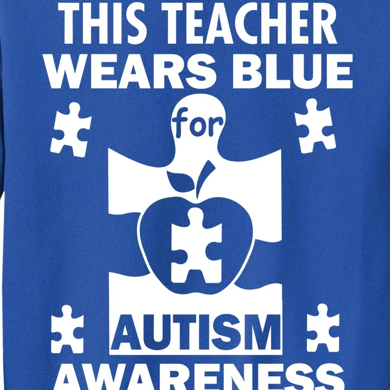 This Teacher Wears Blue Autism Awareness Sweatshirt