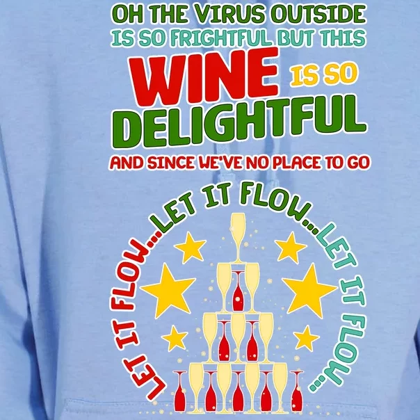 This Wine is So Delightful Let it Flow Let it Flow Let it Flow Unisex Surf Hoodie