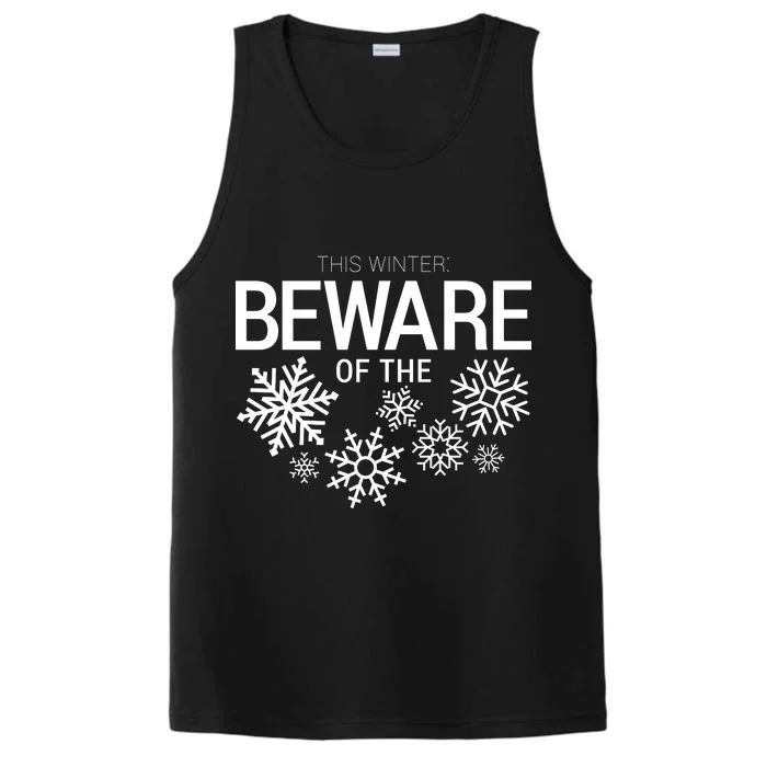 This Winter: Beware Of The Snowflakes Performance Tank