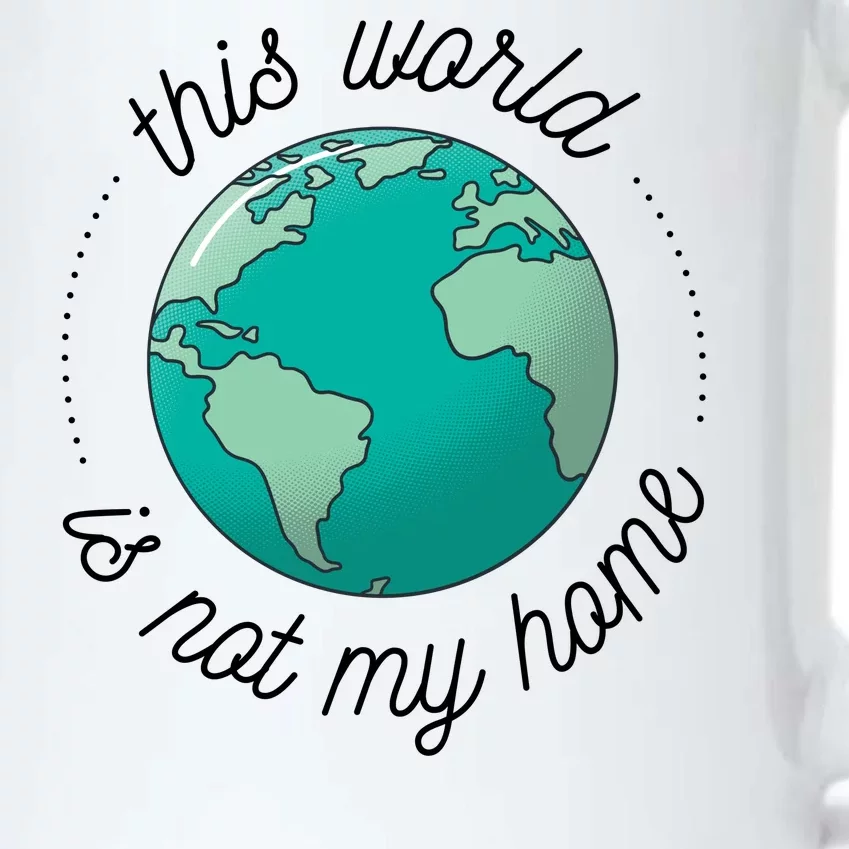 This World Is Not My Home Black Color Changing Mug