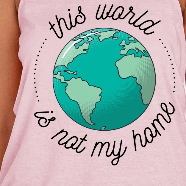 This World Is Not My Home Women's Knotted Racerback Tank