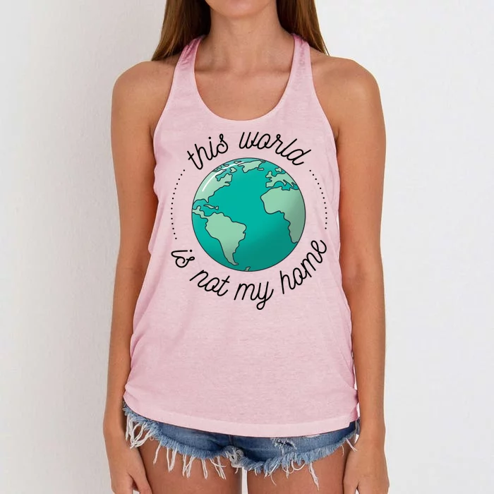 This World Is Not My Home Women's Knotted Racerback Tank