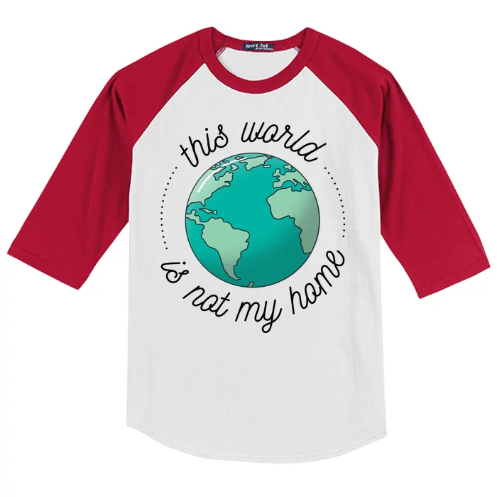 This World Is Not My Home Kids Colorblock Raglan Jersey