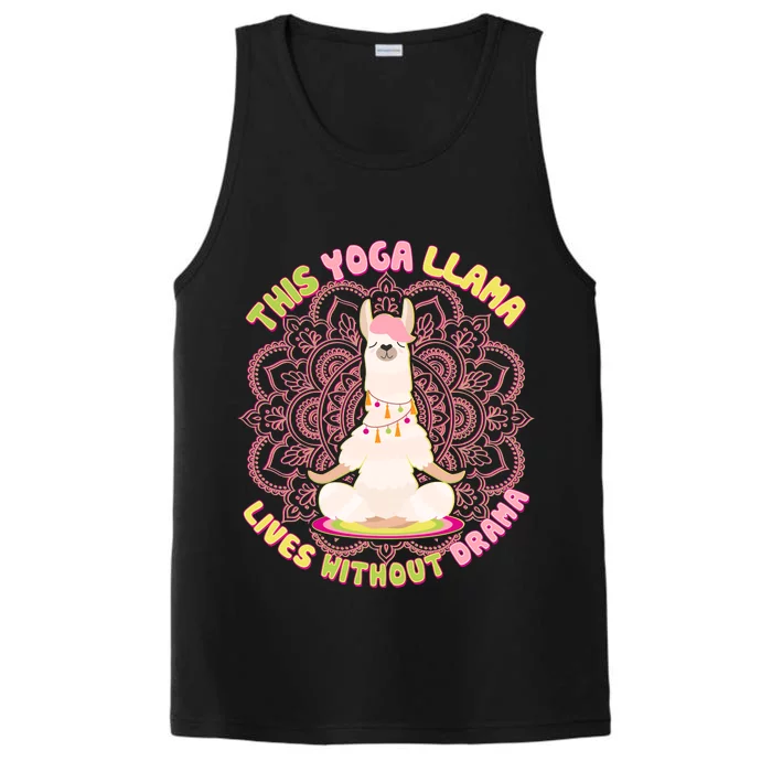 This Yoga Llama Lives Without Drama Performance Tank