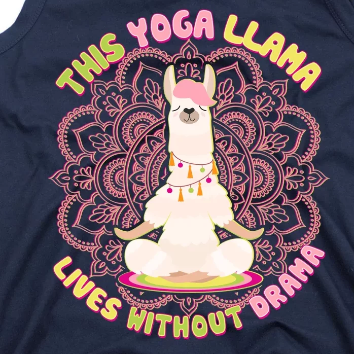 This Yoga Llama Lives Without Drama Tank Top