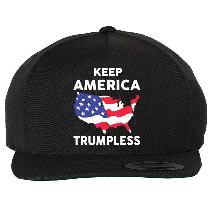 Tom Hanks Keep America Trumpless Wool Snapback Cap