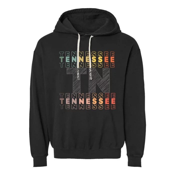 Tennessee Home Lightweight Cotton Tn State Garment-Dyed Fleece Hoodie