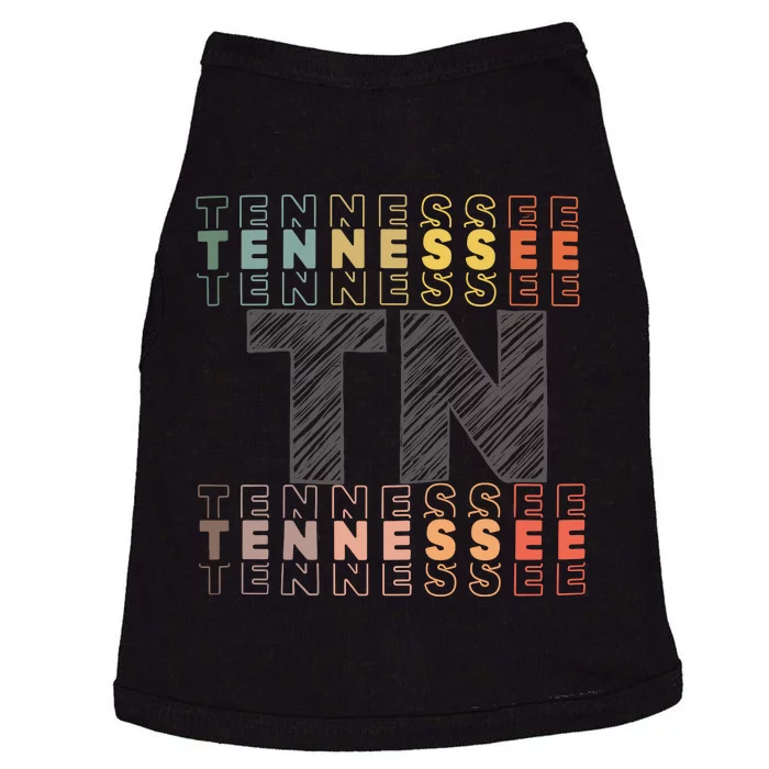 Tennessee Home Lightweight Cotton Tn State Doggie Tank