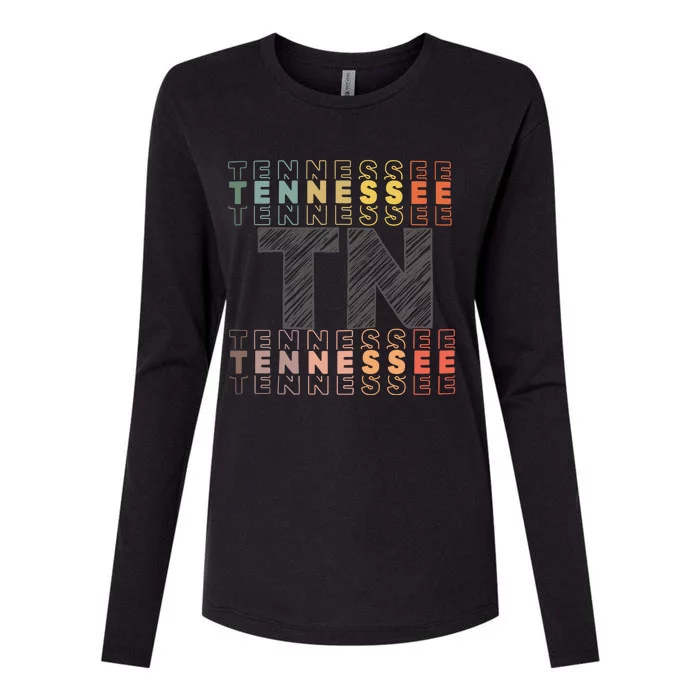 Tennessee Home Lightweight Cotton Tn State Womens Cotton Relaxed Long Sleeve T-Shirt