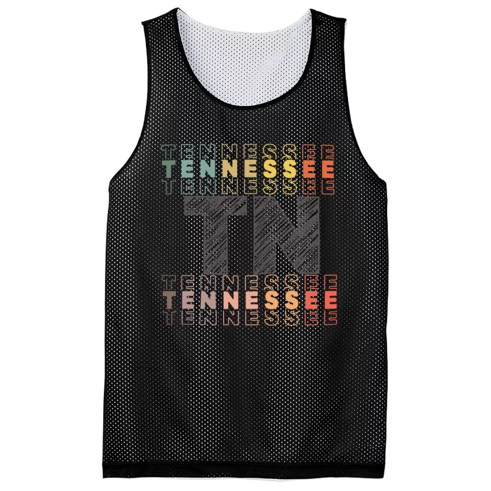 Tennessee Home Lightweight Cotton Tn State Mesh Reversible Basketball Jersey Tank