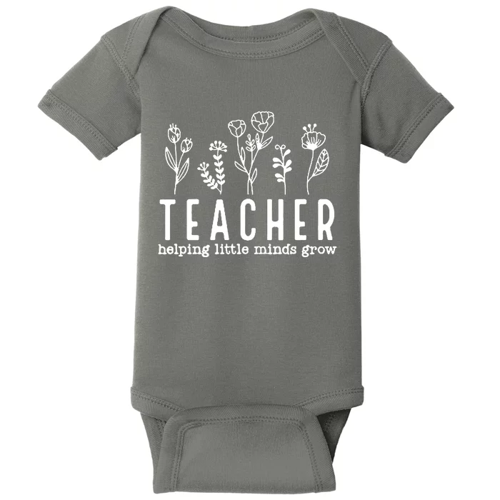 Teacher Helping Little Minds Grow Baby Bodysuit