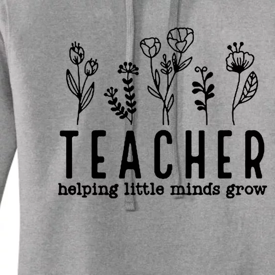 Teacher Helping Little Minds Grow Women's Pullover Hoodie