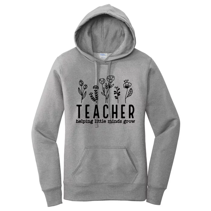 Teacher Helping Little Minds Grow Women's Pullover Hoodie