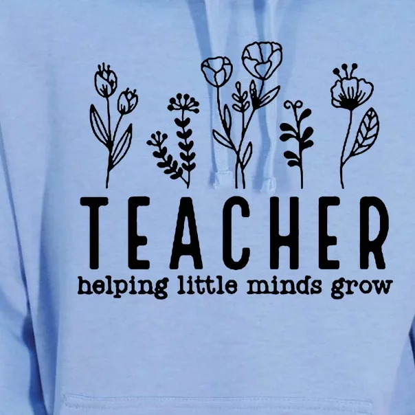 Teacher Helping Little Minds Grow Unisex Surf Hoodie