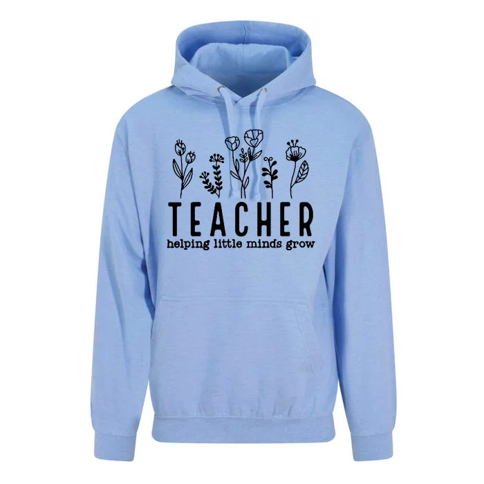 Teacher Helping Little Minds Grow Unisex Surf Hoodie