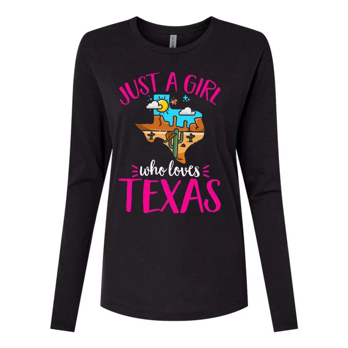 Texas Home Love Texan Who Loves Her Texas Womens Cotton Relaxed Long Sleeve T-Shirt