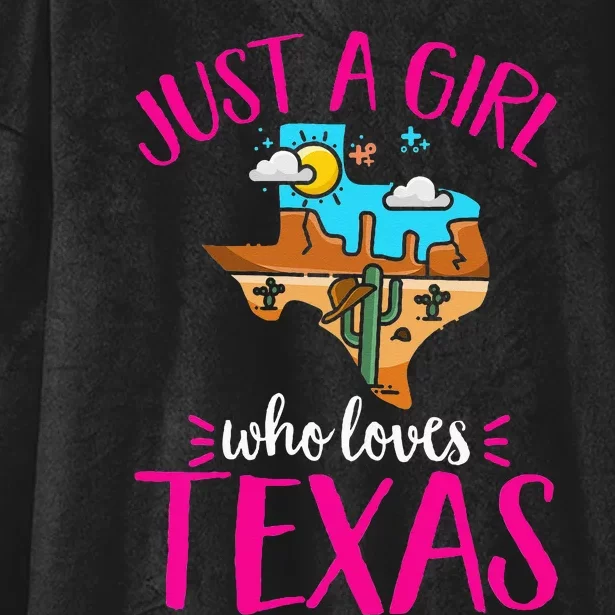 Texas Home Love Texan Who Loves Her Texas Hooded Wearable Blanket