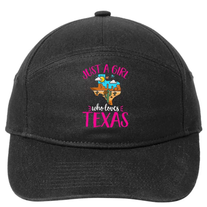 Texas Home Love Texan Who Loves Her Texas 7-Panel Snapback Hat