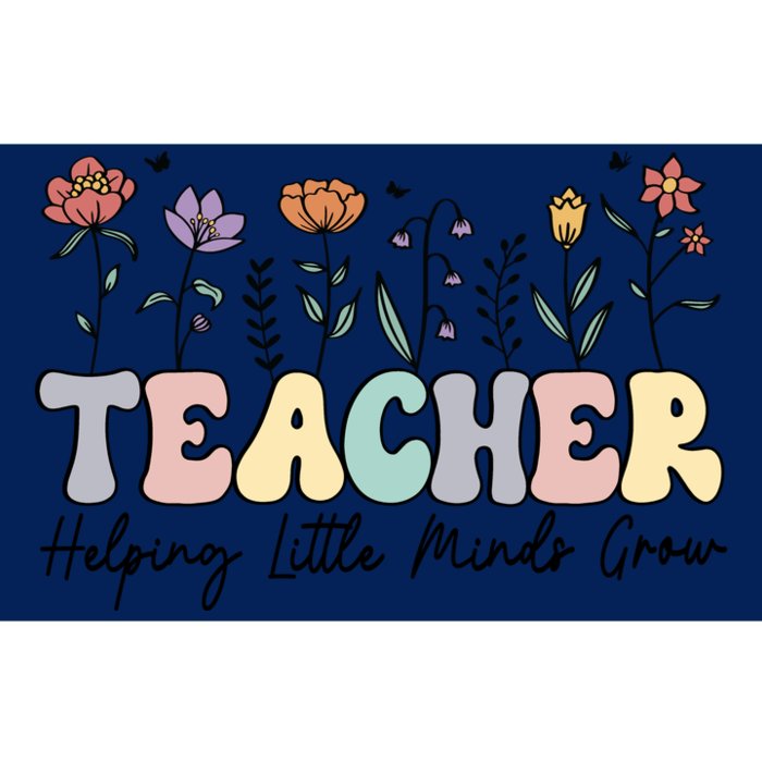 Teacher , Helping Little Minds Grow Bumper Sticker