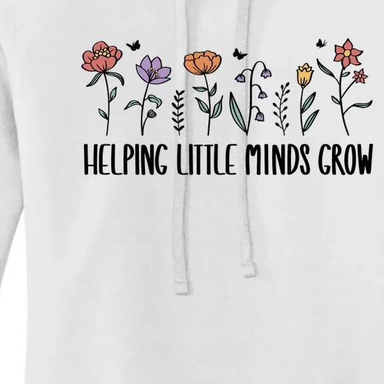 Teacher Helping Little Minds Grow Women's Pullover Hoodie