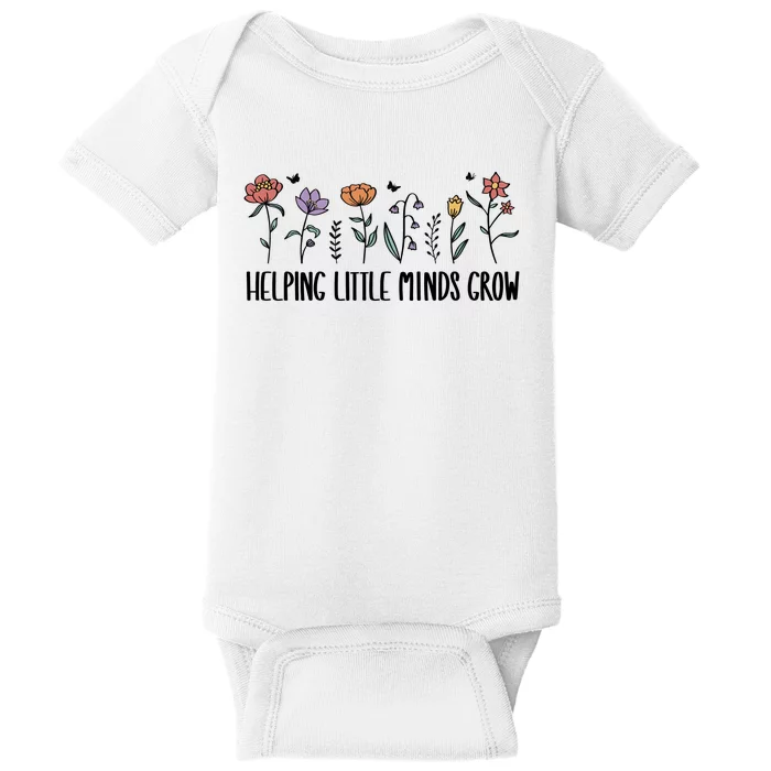 Teacher Helping Little Minds Grow Baby Bodysuit