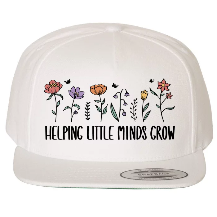 Teacher Helping Little Minds Grow Wool Snapback Cap