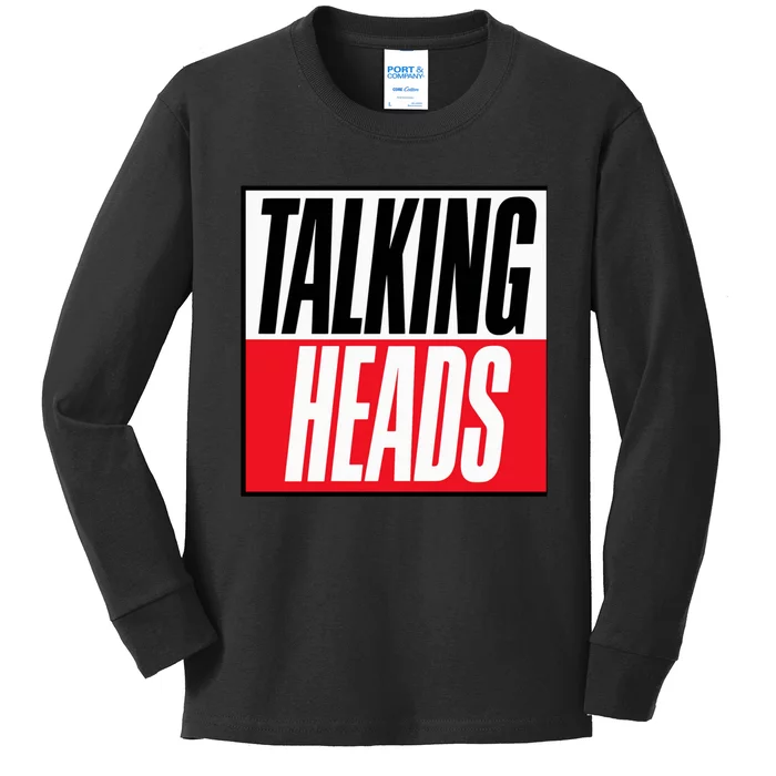 Talking Heads Logo Kids Long Sleeve Shirt