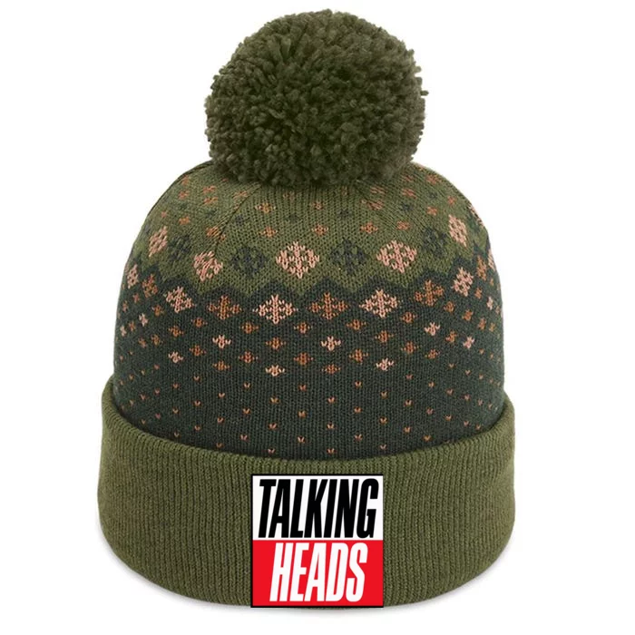 Talking Heads Logo The Baniff Cuffed Pom Beanie