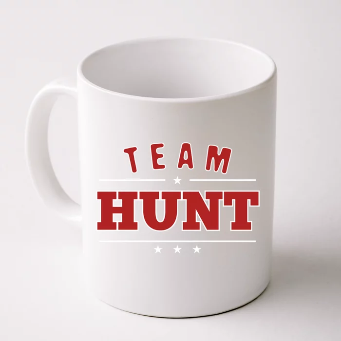 Team Hunt Last Name Personalized Family Sports Gift Front & Back Coffee Mug