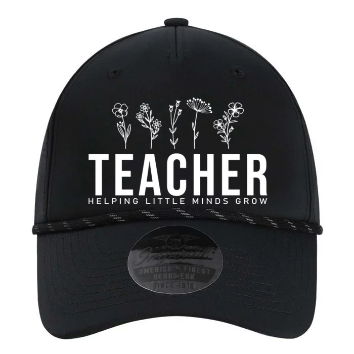 Teacher Helping Little Minds Grow Floral Performance The Dyno Cap