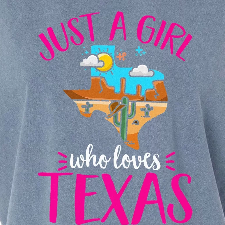 Texas Home Love Texan Who Loves Her Texas Garment-Dyed Women's Muscle Tee