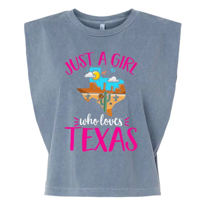 Texas Home Love Texan Who Loves Her Texas Garment-Dyed Women's Muscle Tee