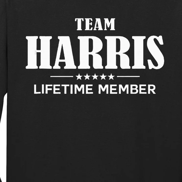 Team Harris Lifetime Member Harris Family Tall Long Sleeve T-Shirt