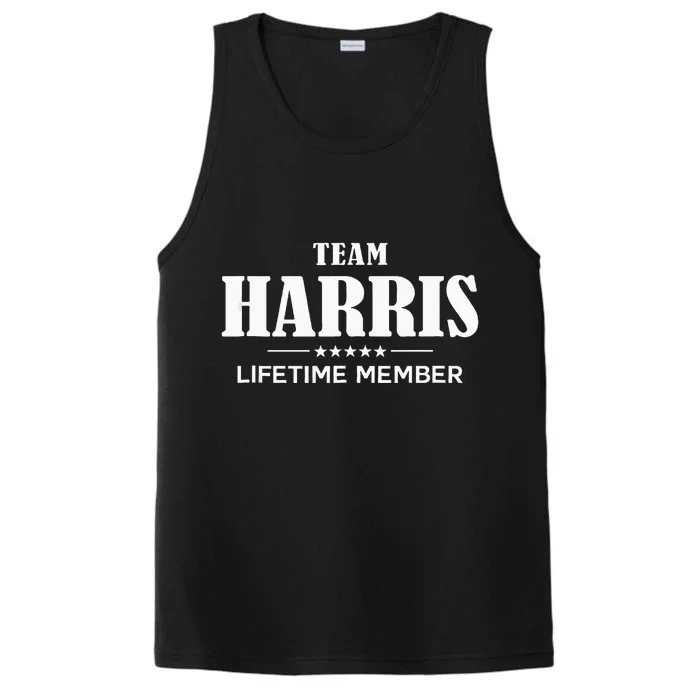 Team Harris Lifetime Member Harris Family Performance Tank