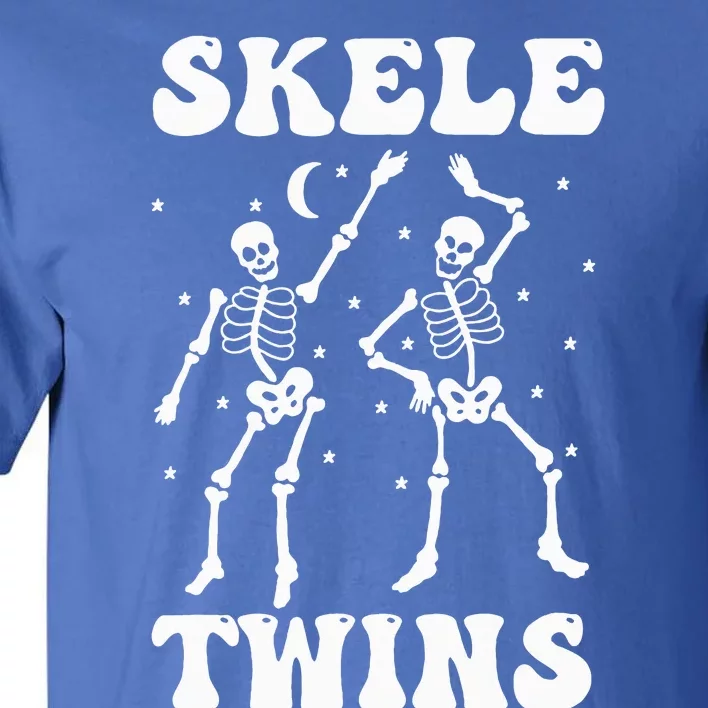 Twins Halloween Matching Skeletwins Funny Dancing Skeletons Tall T-Shirt