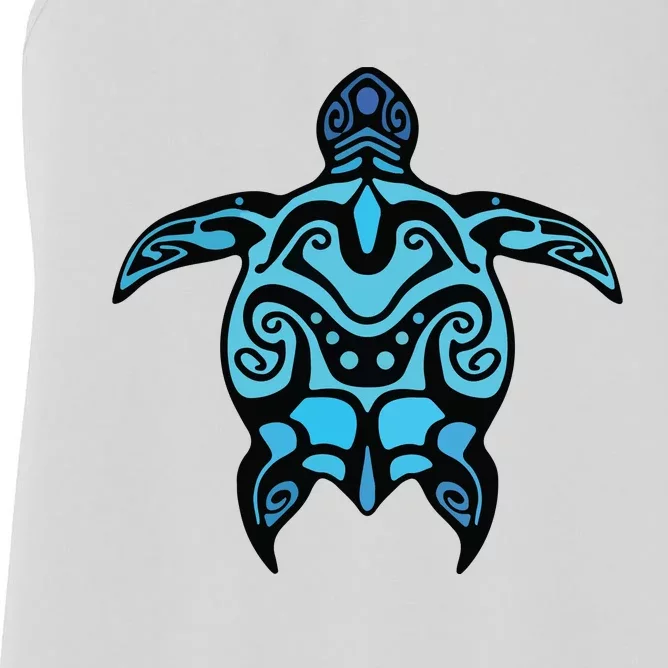 Tribal Hawaiian Maori Sun Sea Turtle 2Sided Women's Racerback Tank