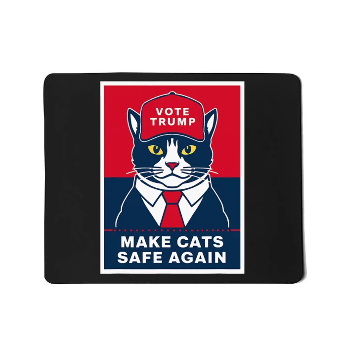 Trump Harris Make Pet Safe Again Democratic Republican Mousepad