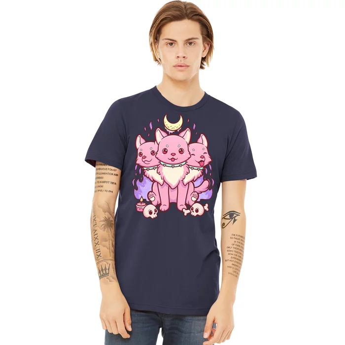 Three Headed Moon Dogs Premium T-Shirt